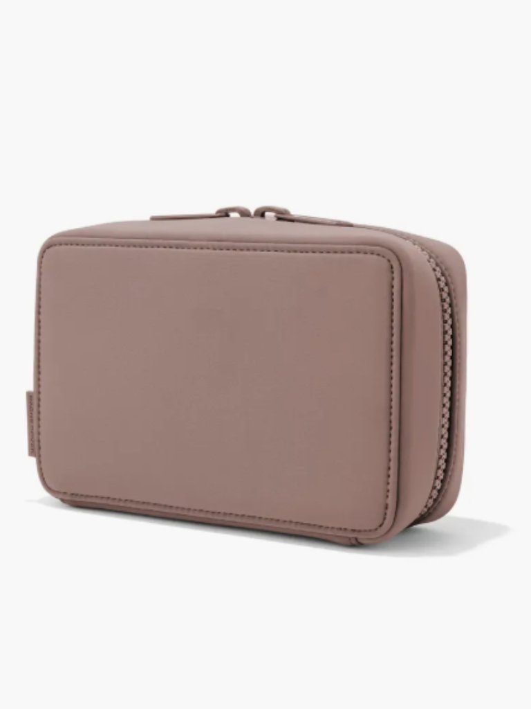 Dagne Dover Arlo Large Tech Organizer Makeup Bag Taupe Dune